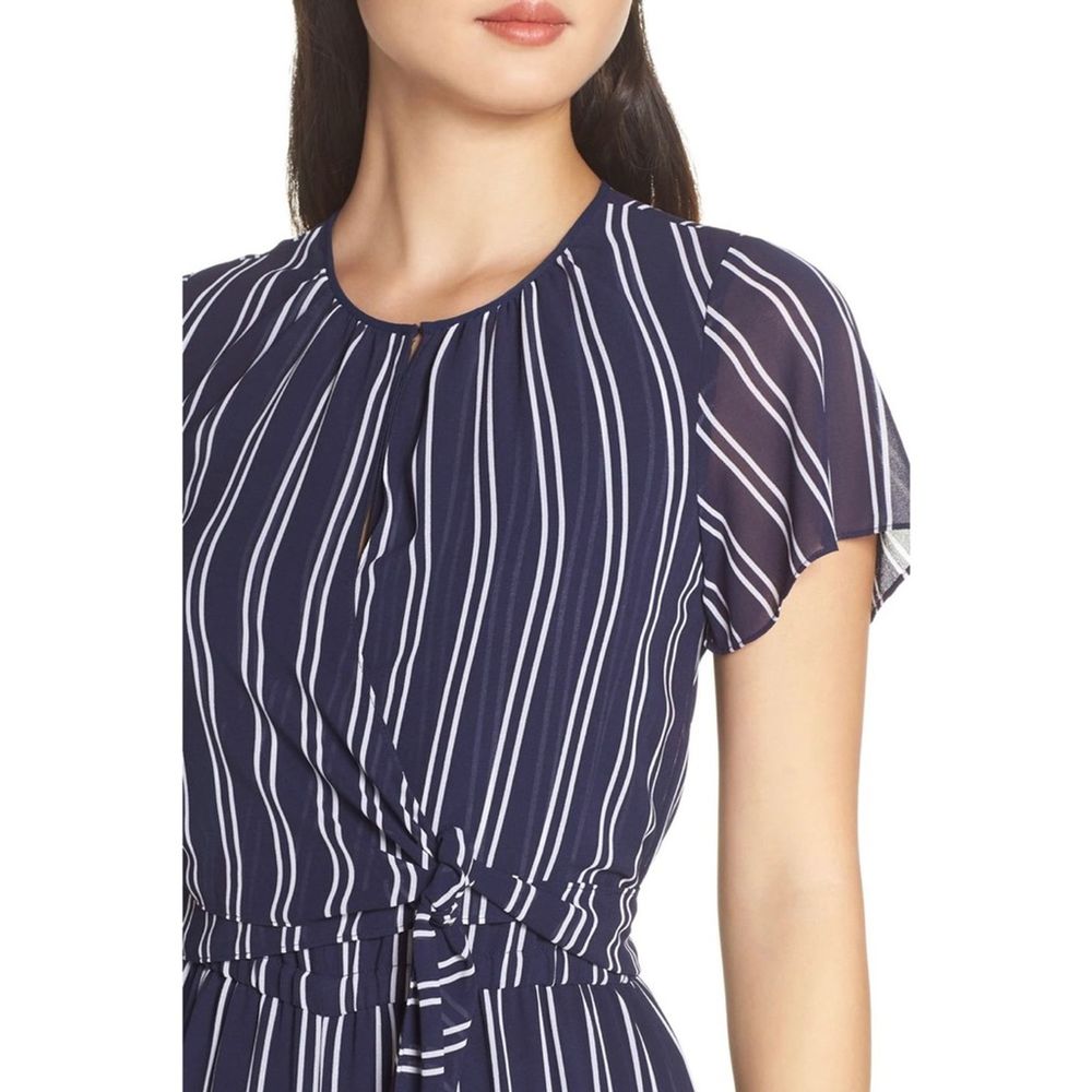 NWT Michael Kors Mega Railroad Stripe Jumpsuit - Picture 3 of 9